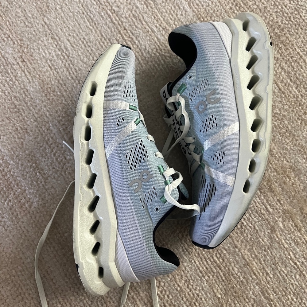COPY - ON Running Cloudtilt Light Blue and White Shoes